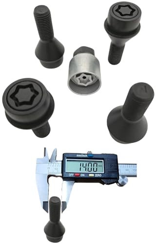Felgenschloss M14x1,5x29mm Kegelbund 60° kompatibel mit Citroen Jumper Fiat Ducato Opel Movano Peugeot Boxer 4x Felgenschlösser Felgensicherungen Radsicherungen Radsicherungs-Schrauben Radschlösser