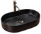 Rea VASQUE À POSER EN CÉRAMIQUE NADIA BLACK MAT Lavabo Salle de Bain 610 x 385 x 120 mm en Céramique (Noir mat)