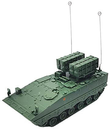 Amagogo 1:72 Scale Tracked Crawler Chariot 4D Tank Models DIY Assemble Puzzle Miniature for Party Favors Collection Keepsake Display Boys, Green