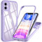 OWKEY for iPhone 11 Case 6.1 inch, 360° Full Body Protective Hybrid Dual Layer Slim Case with Built-in Screen Protector, Heavy Duty Protection, Purple