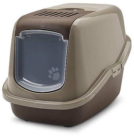 Moderne Katzentoilette Katzenklo Haubentoilette Nestor Schoko-braun 56 x 39 x 38,5 cm