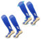 FIBOGOUP - Chaussette de Football Combinaison 39-44 | Chaussettes de Sport Homme Femme | 2 paires bleu | Grip Socquettes pour Basket Trekking Cyclisme Yoga