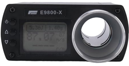 Frefgikty E9800-X Testeur de vitesse écran LCD Chronographe FPS Haute puissance pour chasse Chronoscope Testeur de vitesse