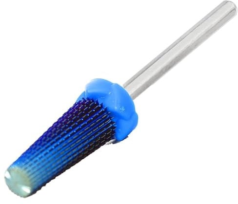 Akylin 5 in 1 Nail Drill Bits Carbide Tapered Bit,3/32 Shank - Manicure Nail Art,Acrylic/Hard Gel Fast Remover,Two Way Rotate(Medium)