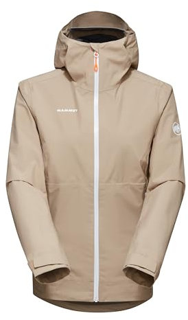 Mammut Damen Hardshelljacke, aus der Serie Alto Light, XS, Beige, Kapuzenjacke, Funktionsjacke, aus DRYtechnology 2.5 L