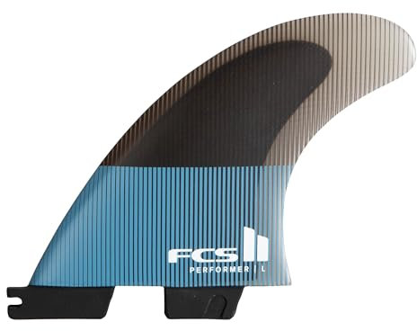 FCS Surf Finnen II Performer PC Quad Retail Fi, Größe:M, Farben:Tranquil Blue
