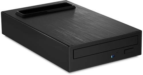 4 in 1 External Bluray Drive, 16X Read Speed with Hard Drive Docking Station, USB 3.0 Type C External Blu Ray DVD Drive Burner, for PC Compatible with Windows XP/7/8/10/11 Mac Laptop Desktop