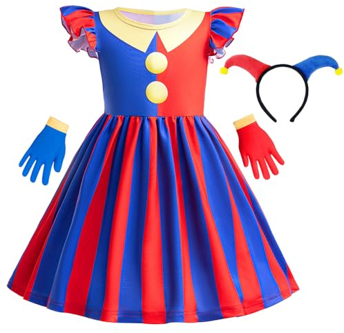 ZaisuiFun Circus Costume for Little Girls Kid Fancy Carnival Halloween Cosplay Dress, 4-5 Years(Tag 120)