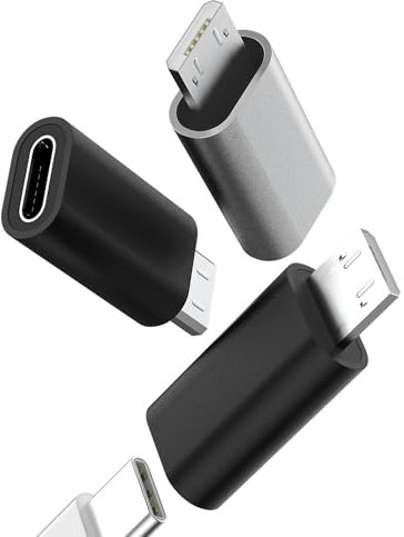zoyuzan Adaptador USB C a Micro USB (3 Pack) Accesorios Type-C Cable Cargador Convertidor Tipo C Jack Macho Android Hembra Conversor Compatible con Samsung Galaxy S7 Active S6 Edge Note5 Adapter