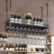 Modern Küchen Metall deckenregal, Bar Hängender Weinregal, Industrielles hängend weinglashalter, weinregal wandmontage, Cafe hängeregal, Weinflasche Display Rack,Deckenmontiertes Lagerregal,(100cm)