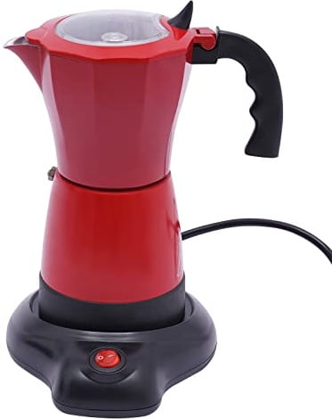 Alnemy 300ML Espressokocher Elektrisch Elektrischer Espresso-Kocher mit Basis 480W Aluminiumlegierung Base Rotatable Kaffeemaschinen für Exquisiten Kaffee