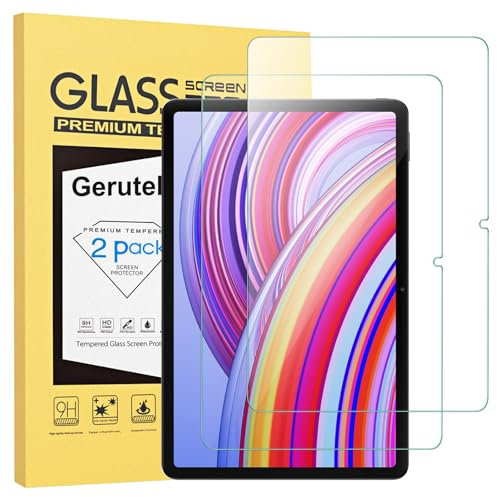 Gerutek [2 Piezas Protector Pantalla para Xiaomi Redmi Pad Pro 5G/4G/Xiaomi Poco Pad (12,1 Pulgadas), Dureza 9H, Antiarañazos, Antihuellas, Sin Burbujas, Cristal Templado para Redmi Pad Pro/Poco Pad