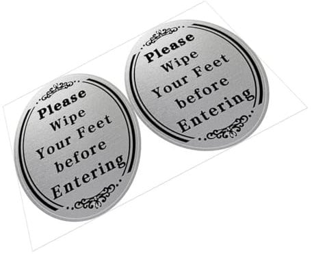 WESIEVYA Waterproof Oil-Resistant Adhesive Interior Wall Stickers, Vinyl Floor Decals for Front Porch Entry, Self-Adhesive Home Decorative Stickers 2pcs