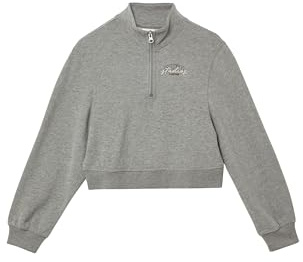 s.Oliver Cropped-Sweatshirt mit Stehkragen und Reißverschluss