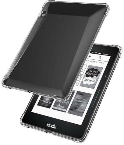 LIUZIHAN Cover Compatibile con Kindle Voyage, Custodia Trasparente in TPU, Antiurto e AntiGraffio, Protective Case per Kindle Voyage.(Trasparente)