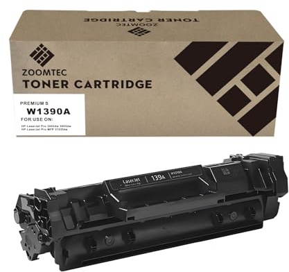 ZOOMTEC Ersatz für 139A W1390A W1390X 139X Tonerkartusche Kompatibel mit Drucker HP LaserJet Pro 3002 3002dn 3002dw LaserJet Pro MFP 3102 3102fdn 3102fdw (1x Schwarz, mit Chip)