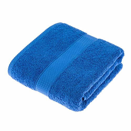 Homescapes Flauschiges Premium Frottee Duschtuch ca. 70 x 130 cm aus 100% Reiner Baumwolle, blau