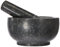 JADE TEMPLE Mortier avec Pilon en Granit Gris, Granite, Gris, 51 x 34.5 x 17 cm