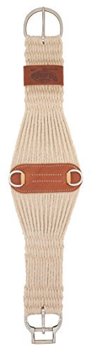 Weaver Leather Natural Blend 27 Strand Roper Smart Cinch with New and Improved Roll Snug Cinch Buckle, 30-Inch, Natural