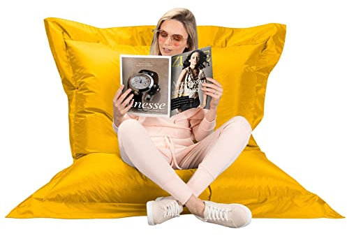 Big Bertha Original, Riesen Sitzsack XXL Outdoor, Sitzkissen, Gelb