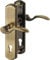 Hoppe München Messing Schutzgarnitur Schild M112SH/334A/333N GRT RE SK0 F73 10 PZ-92 67-72
