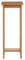Premier Housewares Square Plant Stand, Tropical Hevea Wood - Natural