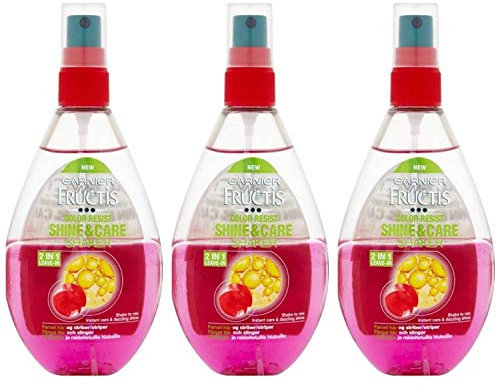 Garnier Fructis farbbesc hützer Effet brillance & Soin Shaker Lot de 3 (3 x 150 ml cheveux Cure Duo de soins