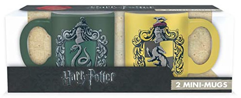 ABYstyle -HARRY POTTER - Set of 2 mini mugs - 110 ml - Slytherin & Hufflepuff