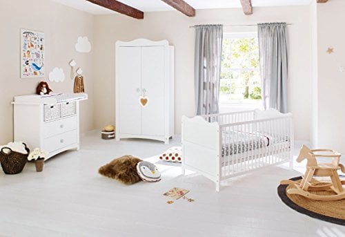 Pinolino 100023B Kinderzimmer 'Florentina' breit, weiß