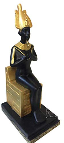 SY-Home Altägyptische Gott-Statue-Skulptur, Harz-Osiris-Modell-Handwerk Altägyptische Liebhaber-Sammlung Feiertagsgeschenk-Dekoration H19CM