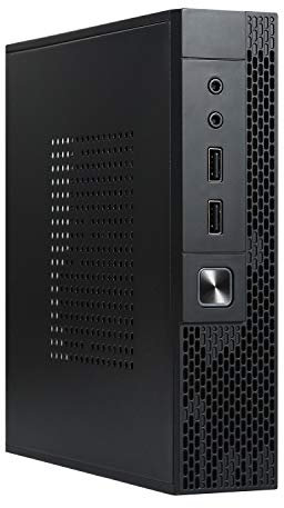 Goodisory TX02 Thin Mini ITX Desktop with Screen VESA Rack and Vertical Stand feet