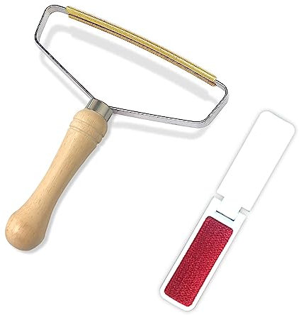 Teppich Fusselentferner,Fusselrasierer Teppich,Fusselroller Doppelseitiger Manueller Fusselentferner Schaber Bürste zum Entfernen von Tierhaaren aus Teppichen,Kleidung Pilling Rasierer. (Set 1)