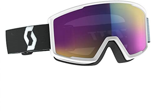 Scott Factor Pro Goggle Blau, Skibrille, Größe One Size - Farbe Team White - Black - Enhancer Teal Chrome