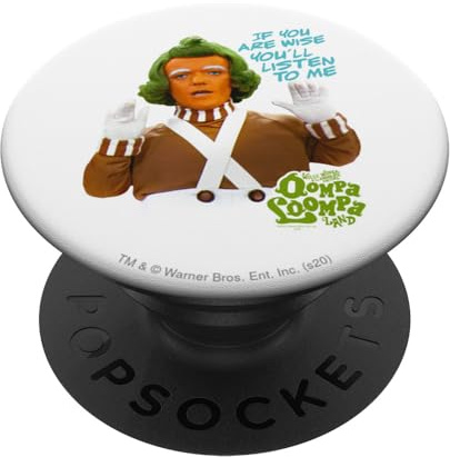 Willy Wonka and the Chocolate Factory Oompa Loompa Listen PopSockets PopGrip Interchangeable