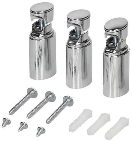 Kibath 425503 Set Soportes radiador, Cromado
