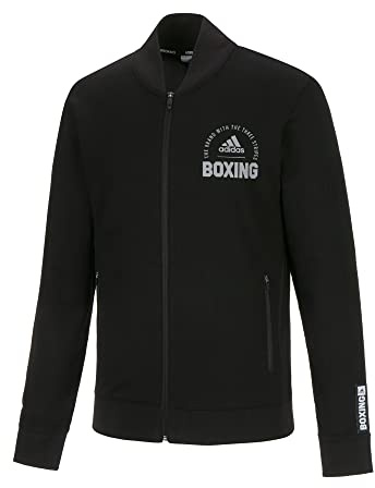 adidas BOXWEAR TRAD Bomber Style Lite Jacket - dünne sportliche Übergangsjacke im Bomber-Style mit Stehkragen