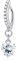 JeryWe 14G Clicker Piercing Bauchnabel Ringe für Frauen, 316L Chirurgenstahl Silber Bauchnabelpiercing Anhänger CZ Baumeln Bauch Ringe Reverse Curved Navel Barbell Körper Piercing Schmuck
