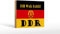 Panneau en bois avec inscription en allemand « Ich war dabei » - Drapeau de la RDA Ostalgie - Panneau en bois - 18 x 12 cm