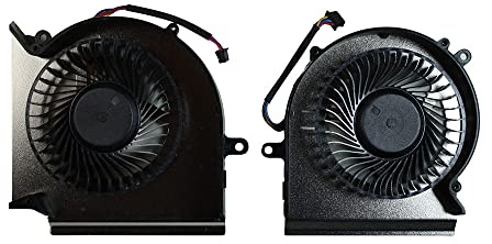 Power4Laptops Ersatz Notebook Lüfter (Paar) kompatibel mit MSI Gaming GL65 Leopard 10SX GTX