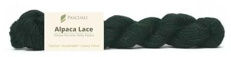 PASCUALI Alpaca Lace |Strickwolle aus 100% Alpakawolle, Alpaka Wolle zum Stricken und Häkeln, 1 Strang - 50g, Farbe:Smaragd 36