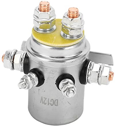 Relé de Cabrestante de 12V CC Relé de Solenoides de Arranque de 600A Accesorio de relé de Arranque Resistente Al Agua con Alta Potencia de Arranque para Vehículos Todoterreno ATV