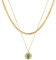 Joo&Rind Damen Halskette Gold, Nazar Auge Kette Edelstahl mit Edelstein 18k Vergoldet Schmuck, Geschenke für Frauen