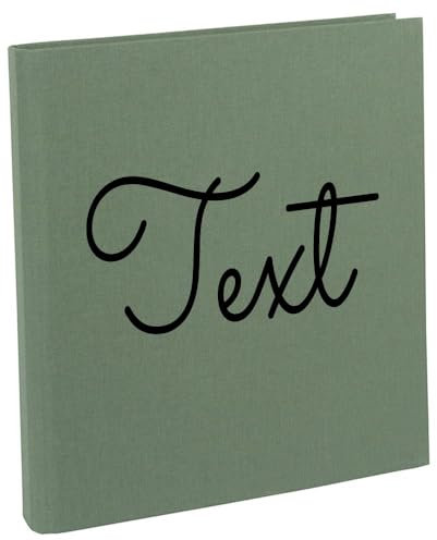 Zeugnismappe mit Namen Urkundenmappe personalisiert aus Leinen Schulkind Geschenk zur Einschulung Salbei Text