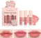 FEXPDL Lip Gloss Set, 3Pcs Lipgloss Oil Sets for Teenage Girls and Women, Mini Cute Lip Plumper Stains, Plumping Long Lasting Moisturizing Tinted Lip Oil, Lip Glosses Gift Set for Girls