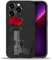 Yicomon Compatible with iPhone 13 Pro Case, Rose On Gun Pattern Print Phone Case Durable Fashion Funny Liquid Silicone Case Soft Anti-Scratch Shockproof Protective Cover