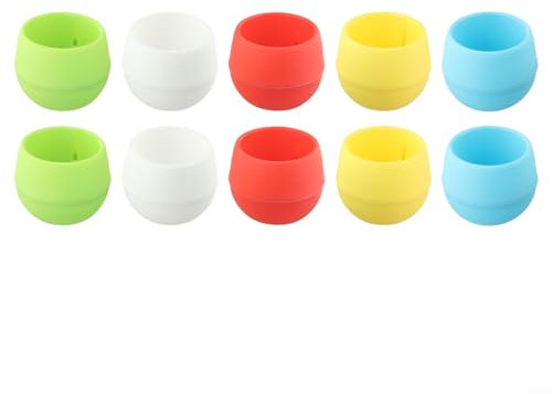 FACULX Lot de 10 mini pots de fleurs ronds en plastique pour plantes grasses, plantes grasses, arrosage des plantes de jardin, plantes d'intérieur, aloès, herbes, SUD2932TJTD07Z6E7AI8722KBRO4V7