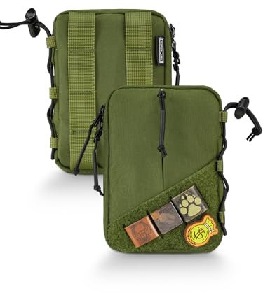 Tactical Geek Block E4.0 EDC Kompakte Hüfttasche, Werkzeugtasche mit elastischer Kordel, Nylon-Werkzeugtasche mit Zweiwegereißverschlüssen, Mehrzweck-Organizer für kleine Gadgets zum täglichen Tragen