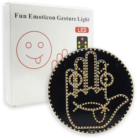 Lampe LED amusante pour voiture avec télécommande pour vitre arrière - Accessoires multifonctions