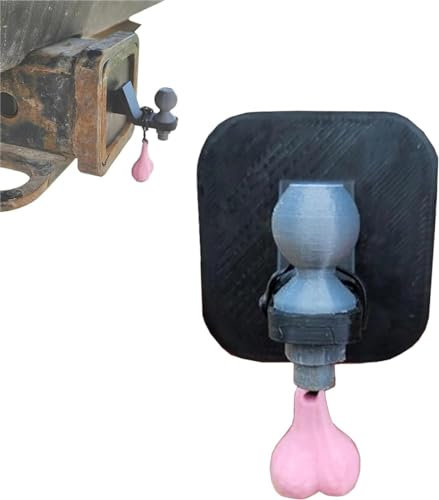 Lustige Abdeckung für Anhängerkupplung, 2024 neue 3D-Anhängerkupplung mit winzigen Muttern, Anhängerhaken-Schutzhülle, Neuheit für Anhängerkupplung, winzige Anhängerkupplung für quadratische Empfänger