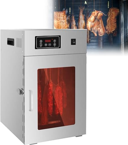 Essiccatore rotante per alimenti, essiccatore commerciale per alimenti, essiccatore per carne secca, regolazione 30-90℃, essiccatore per carne domestico con timer digitale(Dryer 30kg at one time)